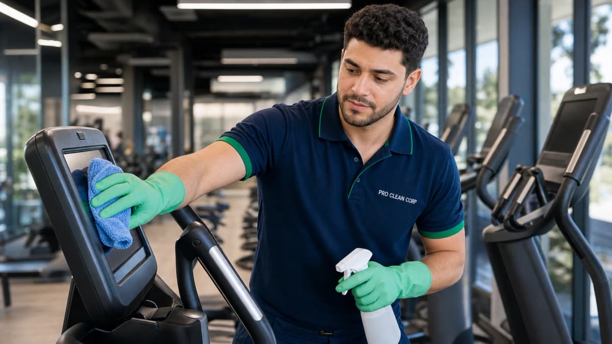 Professional gym cleaning services Sydney NSW - Clean fitness facility